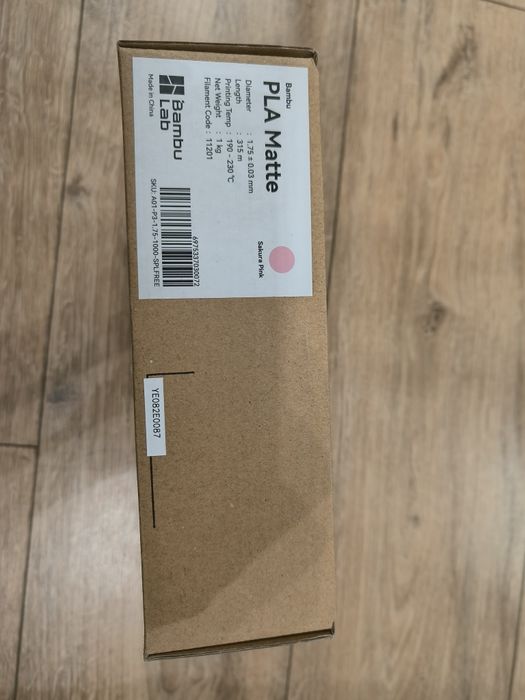 Filament PLA refill bambu imprimanta 3D Sakura pink
