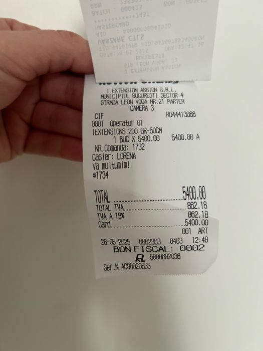 Extensii Iextension 50cm-200gr folosite de doar 2 ori