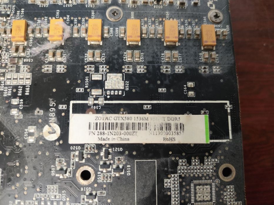 RTX 580 (нерабочая)
