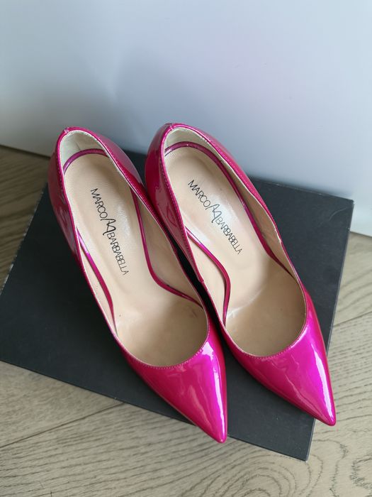 Pantofi lac, culoarea fucsia, 38, Marco Barbabella, Italia