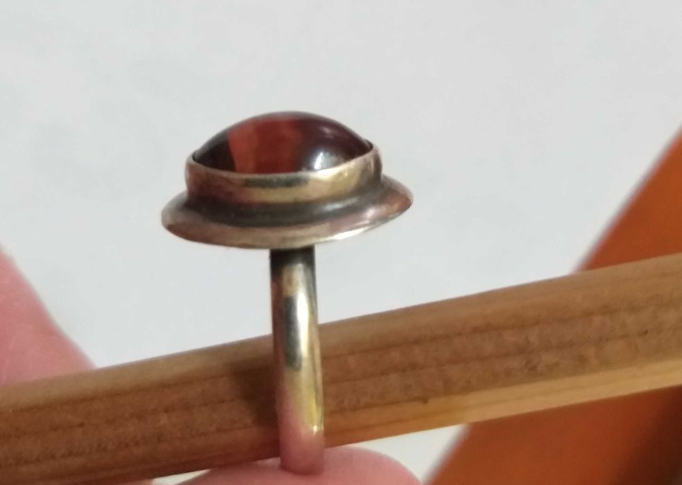 Сребърен пръстен с "Тигрово око"