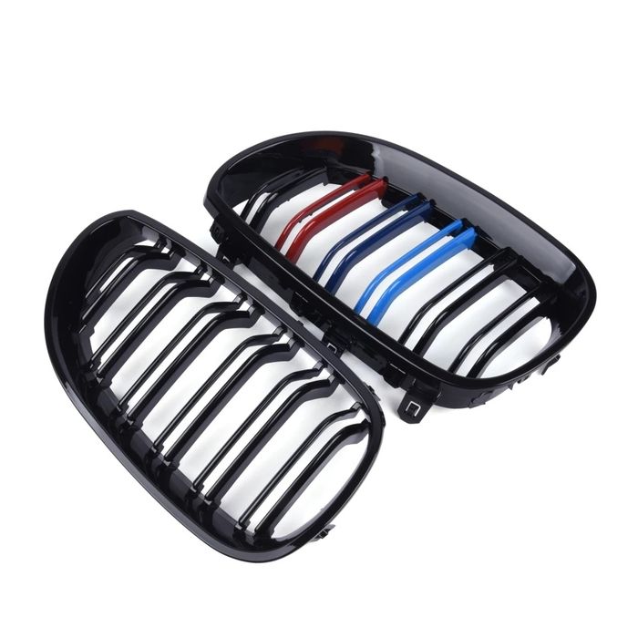 Grile Duble Bmw E60 E61 2003-2010 M Negru lucios Culori M