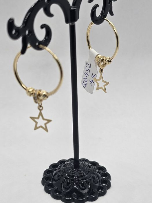 Vand cercei din aur 14 k 2.32 g cod 452