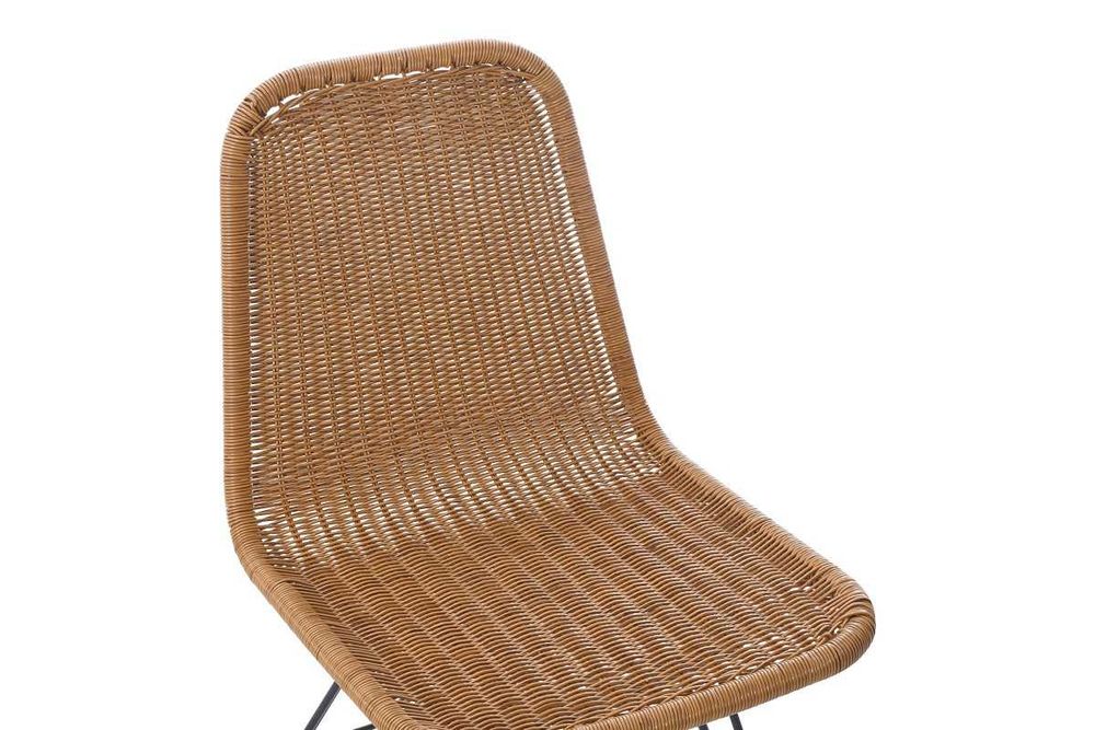 Стол Puzzle-home Pamela, Натурален цвят, Изкуствен ратан, 44х58х82см.