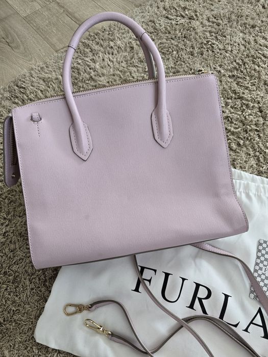 Чанта furla-  цвят розово
