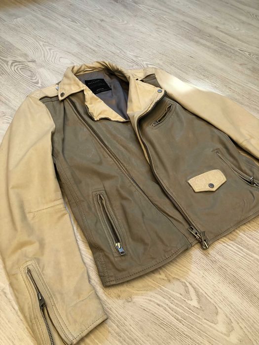 AllSaints geaca piele M, barbateasca, retail 595 euro