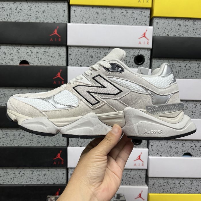 New Balance 9060 White Black Metallic Silver U9060JRB