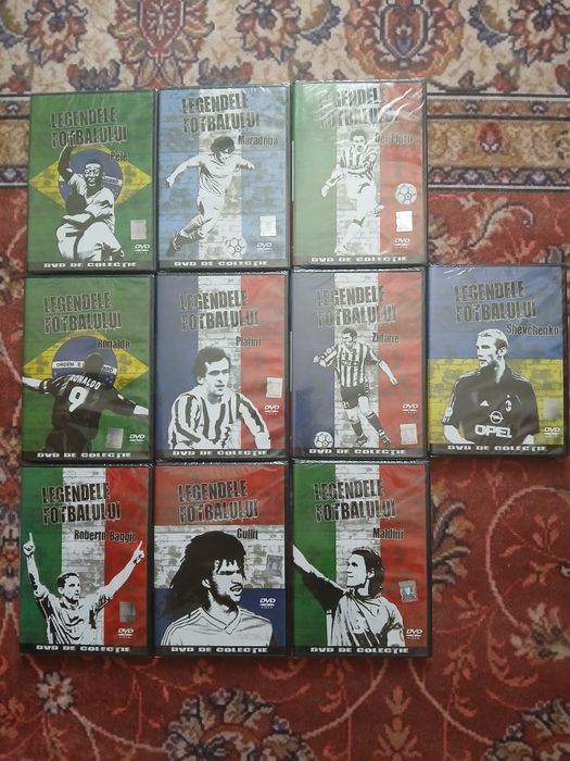 10 Dvd'uri Noi Sigilate Legendele Fotbalului