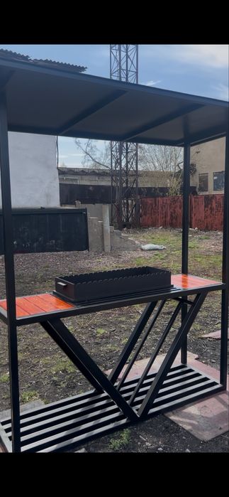 Мангал в стиле лофт