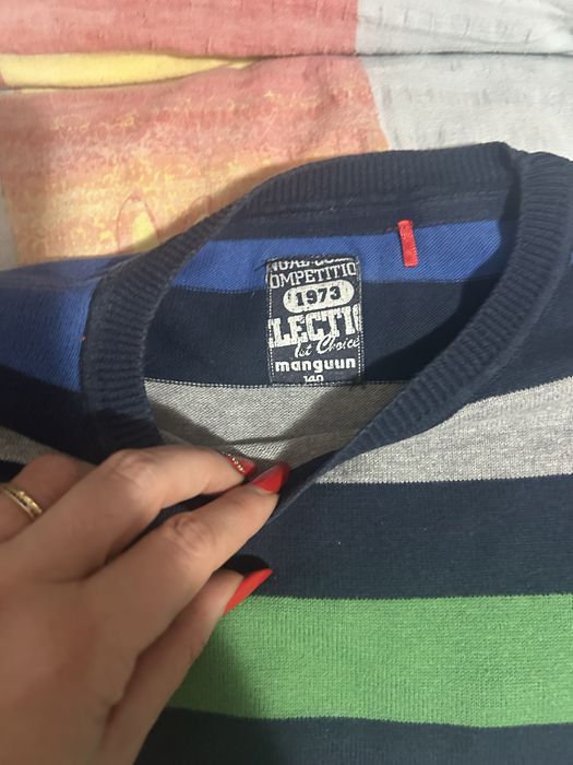 Pulover baieti 11ani dungi