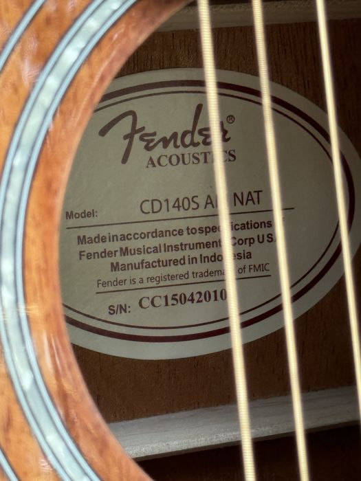 Fender cd140s полностью махагон