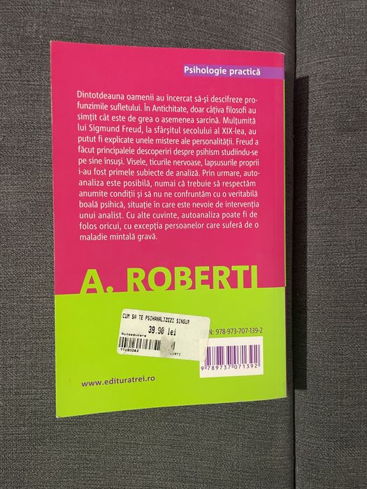 Carte psihologie A. Roberti