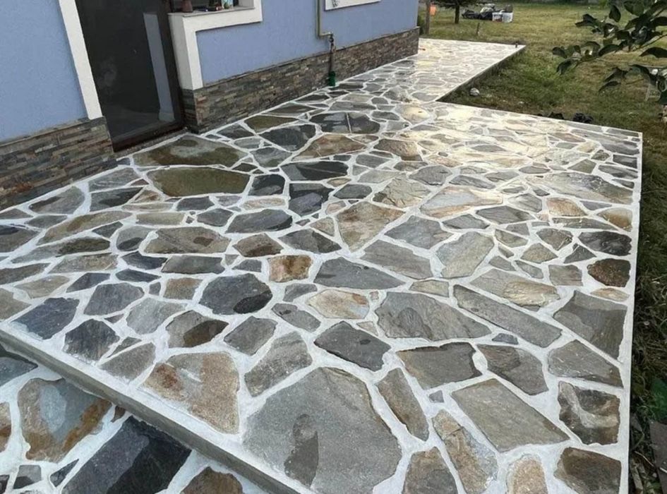 Piatra naturala de munte si montaj