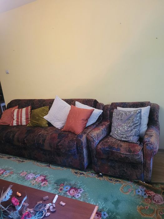 Canapea extensibilă cu 2 fotolii