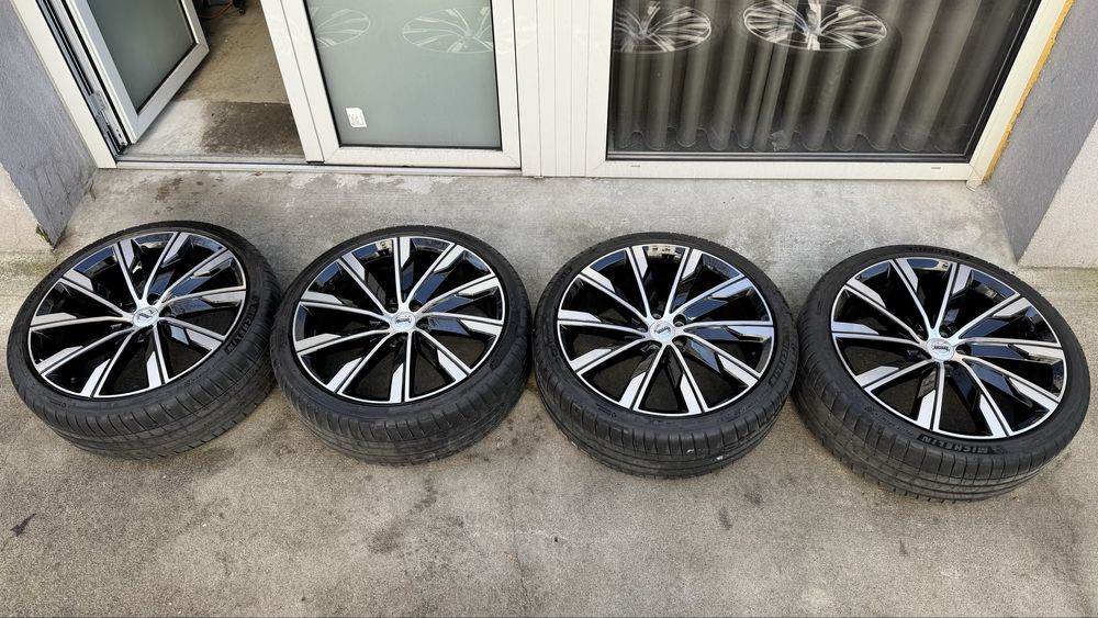 Set 4 jante originale Volvo R20 – Black Diamond Cut