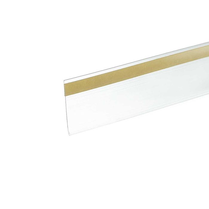 Ценник. Ценникодержатель полочный самоклеящийся. Ценник для стеллажа.