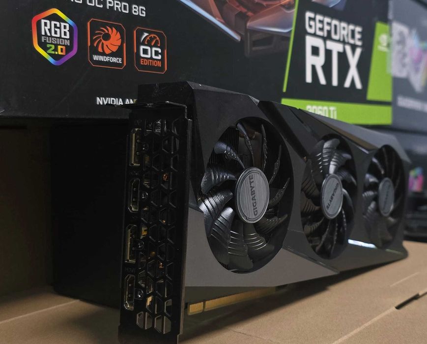 Placa video GIGABYTE GeForce RTX 3060 Ti GAMING OC LHR 8GB GDDR6 256-bit