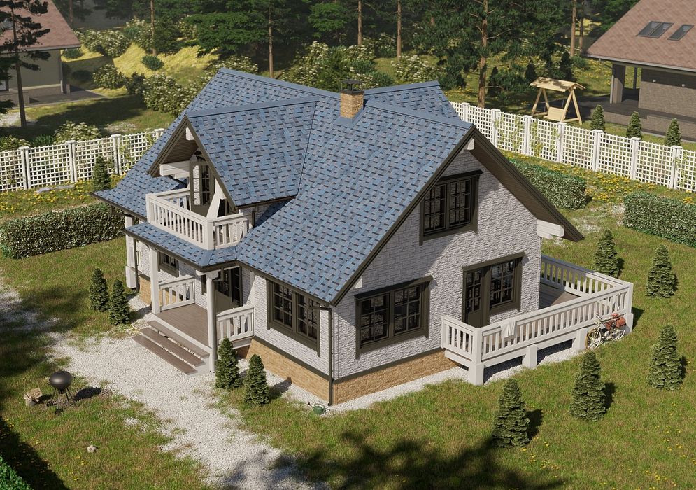 Черепица Серия Dragon Standard, голубика андулин, профнастил. Шинглос