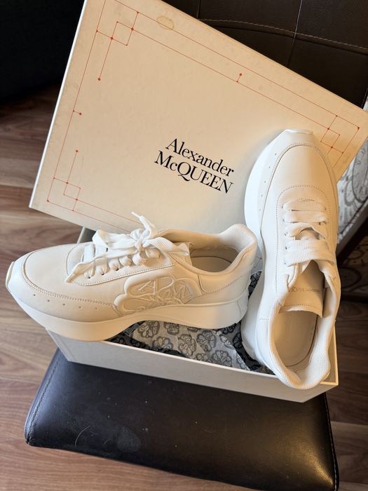 sneakers Alexander McQueen Sprint Runner din piele,43,5 au fost 600 eu
