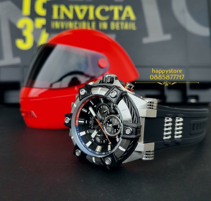часовник INVICTA Bolt Gunmetal Silver 52 mm, Инвикта нов