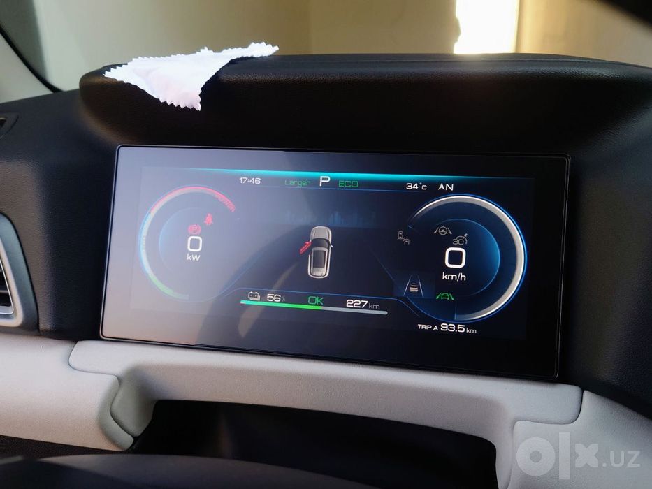 Матовое защитное стекло на табло + монитор BYD Yuan UP