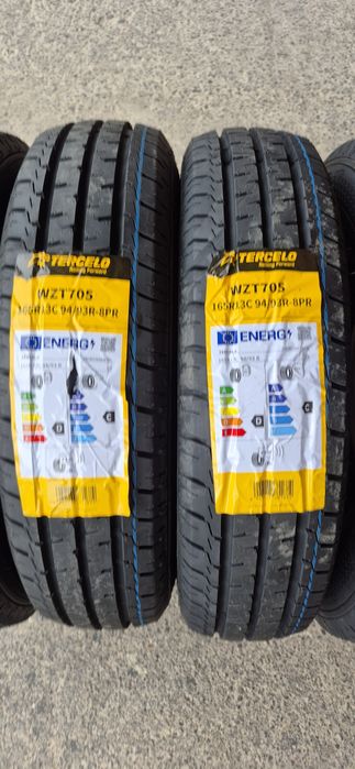 4 anvelope vara noi Tercelo 165/R13C,dot 2025.Pretul este pe bucata.