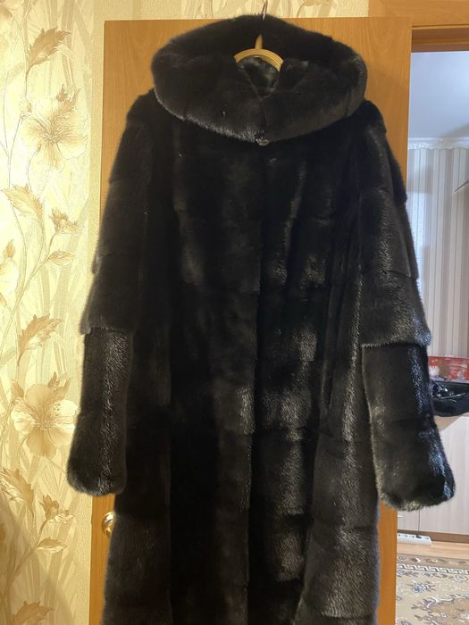 Шуба норковая, блэк-лама