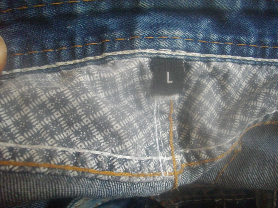 Мъжки Оригинални Къси Дънки Размер L-TOM TOMPSON Denim-За Мъж до 85 кг