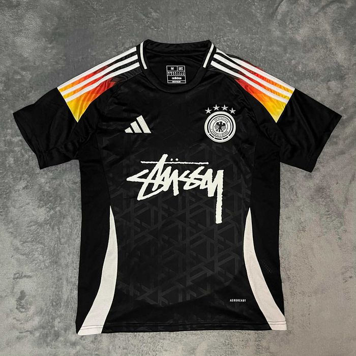 Adidas Germany x Stüssy Football Jersey – Black – Size M Sfantu