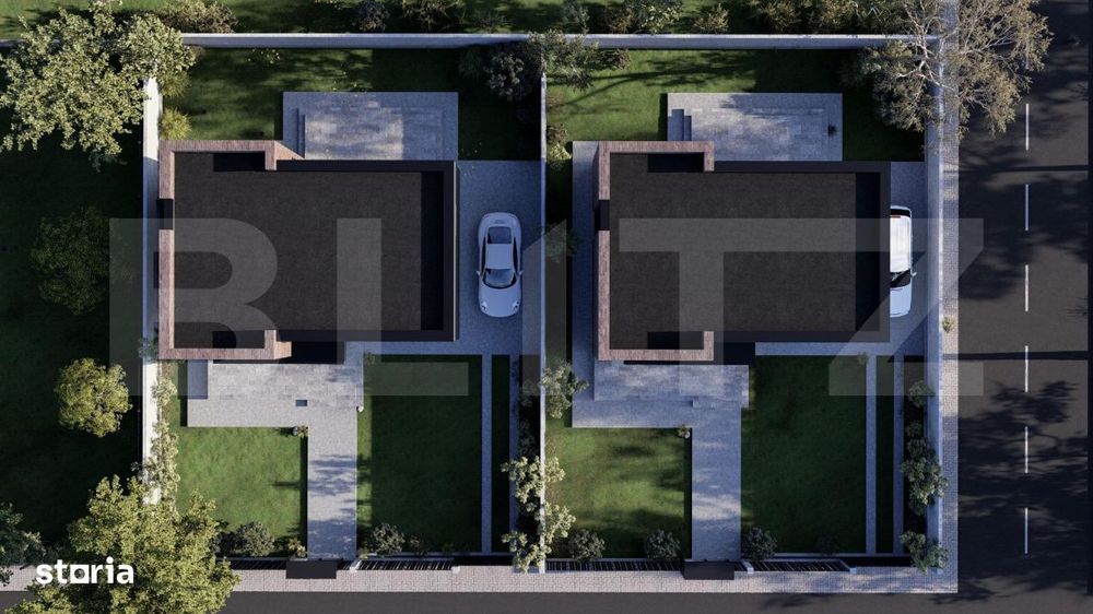 Casa moderna la rosu , 114.95 mp utili,  324 mp teren - Burdujeni