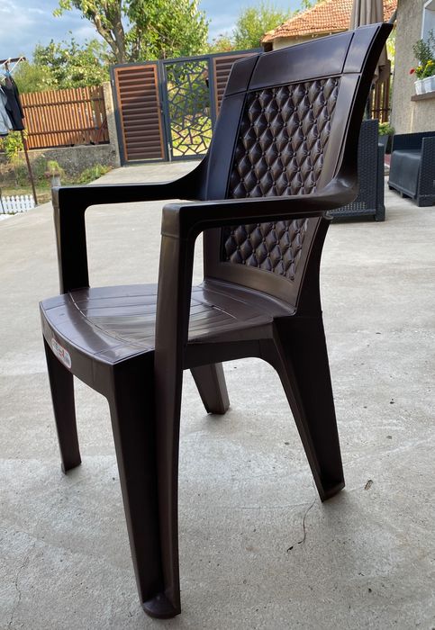 Градински стол PVC кафяв Palermo MEVSIM