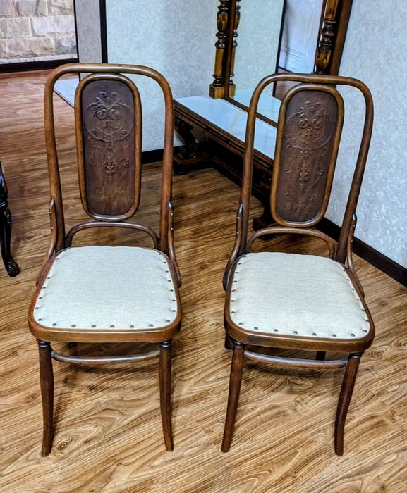 Антикварные стулья , кресла до и после качественной реставрации.
