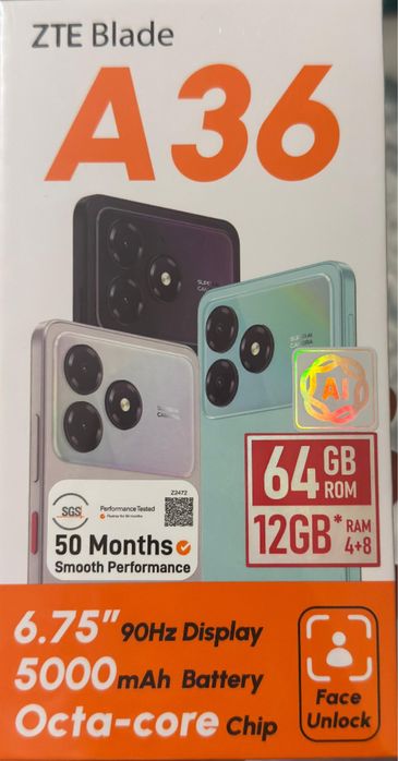 Продам zte blade a36 новый