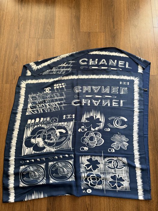 ПРОМО: Копринен шал CHANEL 100% Коприна