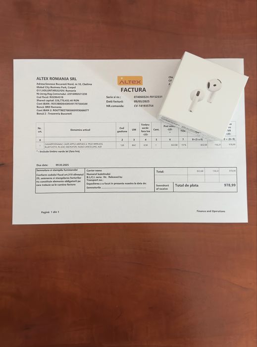 Airpods 4 noi, nefolosite, cadoul ideal