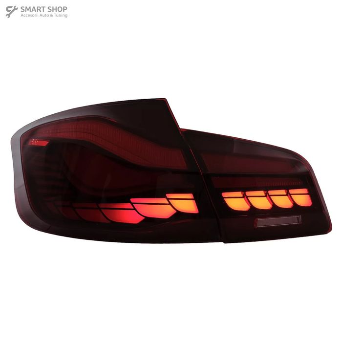 Stopuri OLED BMW Seria 5 F10 (2011-2017) Rosu Clar cu semnal dinamic
