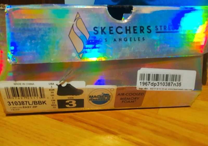 Papuci Skechers nr 35 negri
