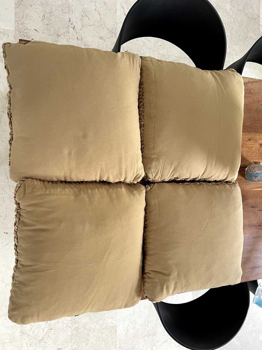 Set decorativ: covor, perne și lampă din iută