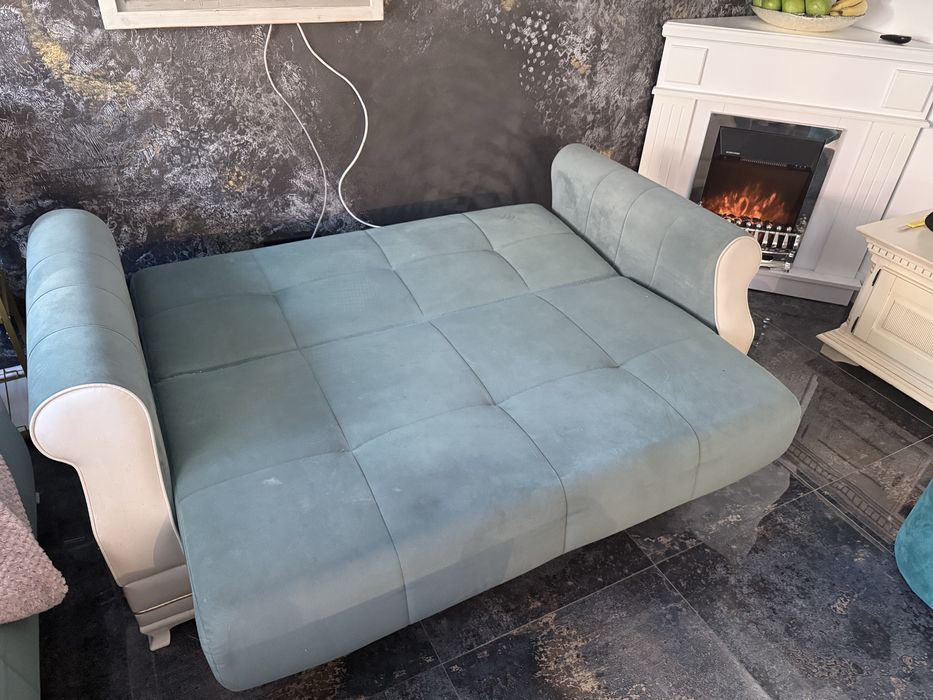 vand canapea 2 locuri Bellona, extensibila cu lada, 140 cm/120 cm