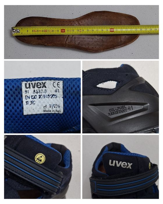 UVEX Sandale de protectie S1 SRC ESD, pantofi muncă Nr. 41 EU unisex