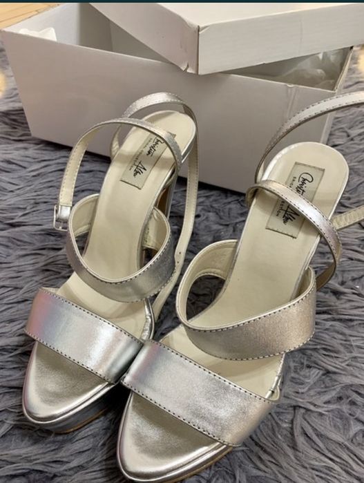 Pantofi Argintii Cristian Albu, Marime 37