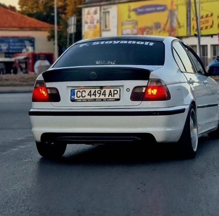 CSL Спойлер Багажник BMW БМВ E46 - Седан Купе- Черен Гланц - НА СКЛАД!