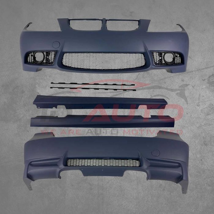 М3 пакет брони за BMW E90 седан (05-08) с отвори за халогени, бмв е90