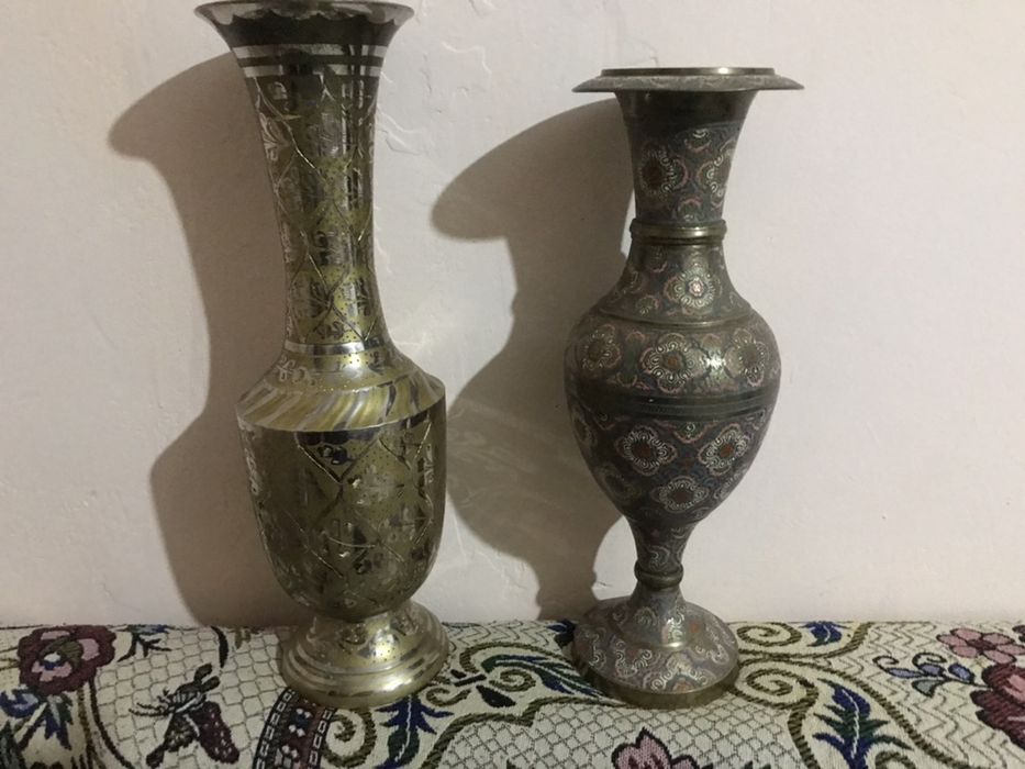 Продам индийские вазы, 2 шт, б/у
