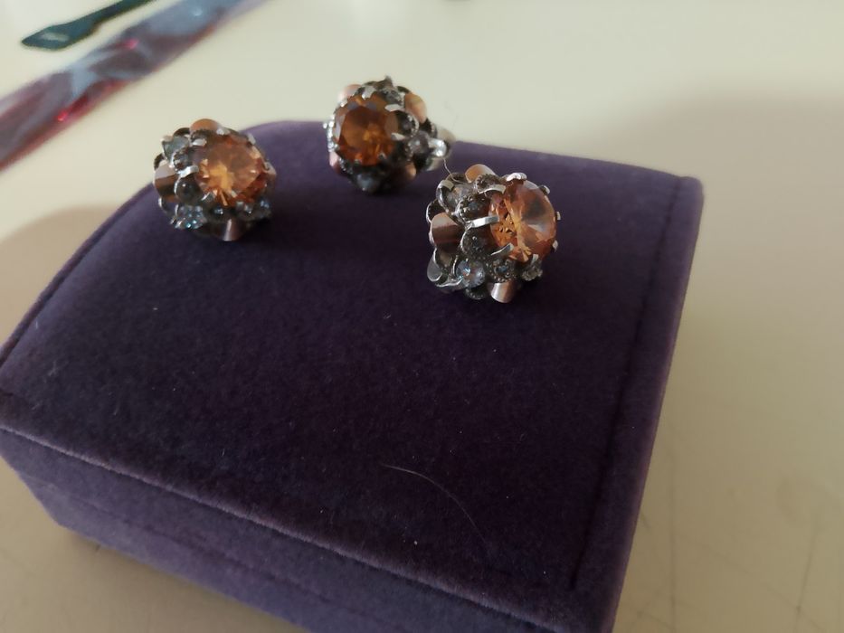 Набор  ЗОЛОТО с серебром 925