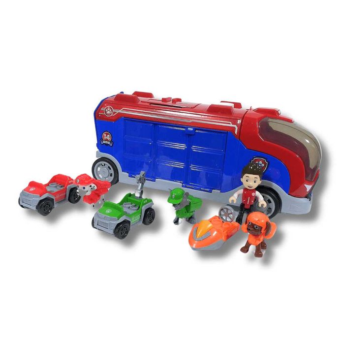 Пес Патрул Камион 40см с Рампa, Звук и Кученца + Райдър