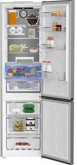 Combina frigorifica BEKO , No Frost, 355 l, H 203.5 cm, argintiu !