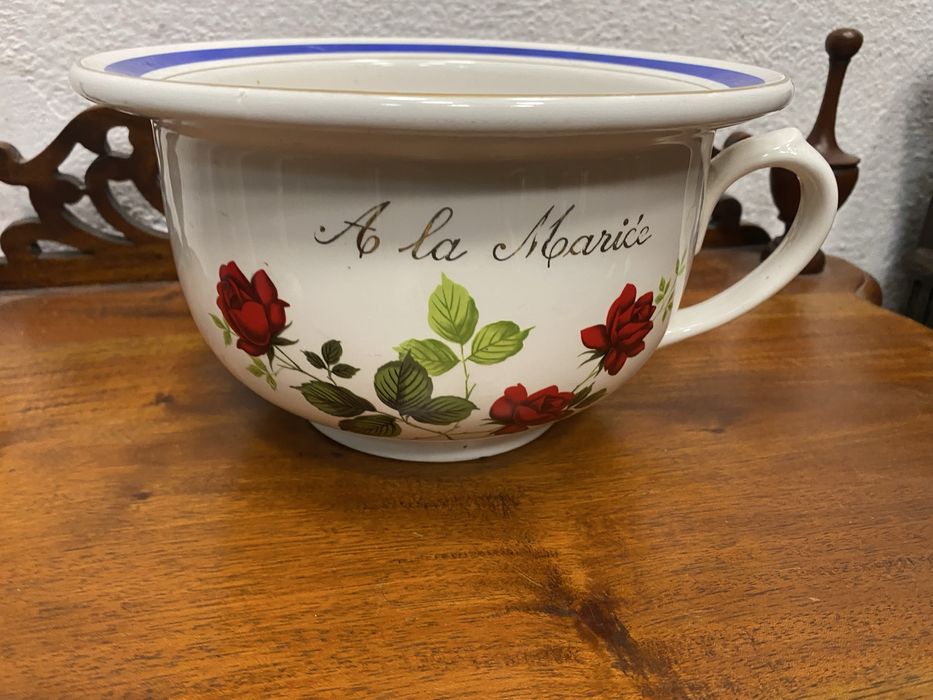 Френски порцеланов нощен съд À la Mariée Sarreguemines 1900 г