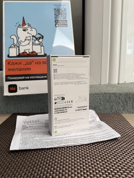 НОВ*iphone 17 Лизинг от 66лв/м Mist Blue айфон 17 син