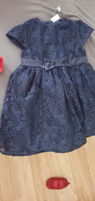 Rochie  fetita eleganta bleumarin